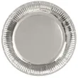 xx zta talerzyki papierowe srebrne 23 cm 6 szt