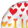 yy bfk balon foliowy 18 cir i love you holo rainbow hearts zapakowany