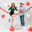 zabawa prezent na walentynki balony z wyzwaniami dla par serca gra towarzyska rocznica 10 szt