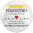 zabawny prezent dla kolegi kolezanki na odejscie z pracy balon foliowy serce imie bialy 18