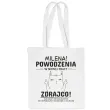 zabawny prezent dla kolegi kolezanki na odejscie z pracy eko torba na zakupy zdrajca imie biala
