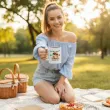 zabawny prezent na urodziny grzybiarza kubek grzyby dzwonia musze isc bialy upominek 330 ml