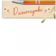 zakladka z dlugopisem dla wspanialej dziewczynki 18x6 cm