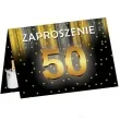 zaproszenia 50 urodziny szampan congee 6 szt