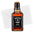 zaproszenia butelka whisky zamykana 20 urodziny 6x14 8 cm 6 szt