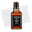 zaproszenia butelka whisky zamykana 25 urodziny 6x14 8 cm 6 szt