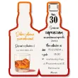 zaproszenia butelka whisky zamykana 30 urodziny 6x14 8 cm 6 szt