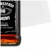 zaproszenia butelka whisky zamykana 80 urodziny 6x14 8 cm 6 szt