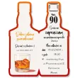 zaproszenia butelka whisky zamykana 90 urodziny 6x14 8 cm 6 szt