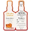 zaproszenia butelka whisky zamykana urodziny 6x14 8 cm 6 szt