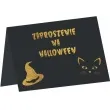 zaproszenia czarownica i kot zaproszenie na halloween czarny congee 6 szt