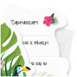 zaproszenia hawaje aloha flaming i tukan 10x14 5 cm 6 szt