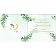 zaproszenia komunia swieta eukaliptus i golabek czakos 14x14 cm 10 szt