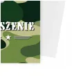 zaproszenia ksiazeczka wojskowa moro 9x13 cm 6 szt