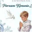 zaproszenia na komunie chlopiec w albie pierwsza komunia swieta niebieski 15x15 cm 8 szt