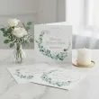 zaproszenia na komunie eukaliptus beauty w okregu pierwsza komunia swieta 15 cm 8 szt koperty