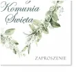 zaproszenia na komunie eukaliptusowe serce pierwsza komunia swieta 15x15 cm 8 szt