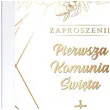 zaproszenia na komunie gold line pierwsza komunia swieta 10 5x14 8 cm 8 szt
