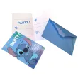 zaproszenia na urodziny lilo stitch z kopertami niebieskie 6 szt