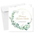 zaproszenia ne komunie eukaliptus beauty w okregu pierwsza komunia swieta 15x15 cm 1 szt