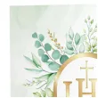 zaproszenia pierwsza komunia swieta ihs w eukaliptusie partypal 14x14 cm 10 szt