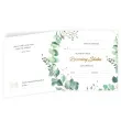 zaproszenia rocznica slubu eukaliptus beauty 15x15 cm 8 szt