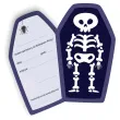 zaproszenia trumna halloween wesole kosciotrupy 8x13 5 cm 1 szt
