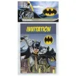 zaproszenia urodzinowe batman unique 8 szt