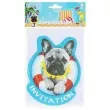 zaproszenia urodzinowe bulldog hawajskie party godan 6 szt