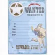 zaproszenia urodzinowe dziki zachod wild west cowboys procos 10 szt