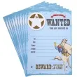 zaproszenia urodzinowe dziki zachod wild west cowboys procos 10 szt
