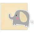 zaproszenia urodzinowe elephant baby procos 6 szt