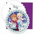 zaproszenia urodzinowe frozen snowflakes kraina lodu procos 6 szt
