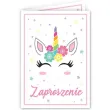 zaproszenia urodzinowe jednorozec biale dekoracjepolska 10 szt