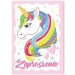 zaproszenia urodzinowe jednorozec teczowy dekoracjepolska 10 szt