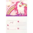 zaproszenia urodzinowe jednorozec unicorn rainbow colors procos 14 5 x 9 5 cm 6 szt