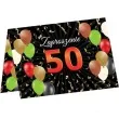 zaproszenia urodziny 50 balony congee 6 szt