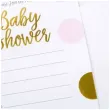 zaproszenia z koperta baby shower rozowe godan 10 szt