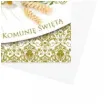 zaproszenia z koperta komunia swieta ihs zlote maki 10 szt