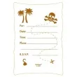 zaproszenia z koperta pirates treasure amscan 8 szt