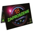 zaproszenia z koperta urodziny 18 neon 1 szt