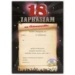 zaproszenia z koperta urodziny 18 neon 1 szt