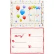 zaproszenia z kopertami happy birthday balony procos 6 szt