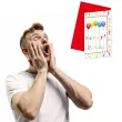 zaproszenia z kopertami happy birthday balony procos 6 szt
