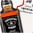 zaproszenie butelka whisky 30 urodziny 14 8x6 cm 1 szt