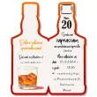 zaproszenie butelka whisky zamykana 20 urodziny 6x14 8 cm 1 szt