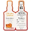 zaproszenie butelka whisky zamykana 65 urodziny 6x14 8 cm 1 szt