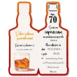 zaproszenie butelka whisky zamykana 70 urodziny 6x14 8 cm 1 szt