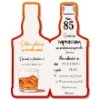zaproszenie butelka whisky zamykana 85 urodziny 6x14 8 cm 1 szt