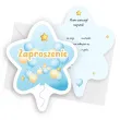 zaproszenie gwiazdeczka urodziny baloniki niebieski 10 4x13 2 cm 1 szt